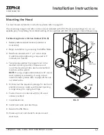 Предварительный просмотр 17 страницы Zephyr AK7000CS Use, Care And Installation Manual