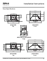 Preview for 11 page of Zephyr AK8200BS Use, Care And Installation Manual