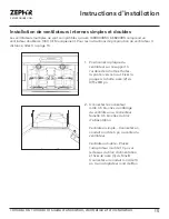 Preview for 45 page of Zephyr AK8200BS Use, Care And Installation Manual