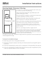 Предварительный просмотр 9 страницы Zephyr AK8500AS Use, Care And Installation Manual