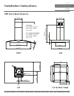 Предварительный просмотр 14 страницы Zephyr Anzio Island Use, Care And Installation Manual