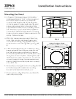 Предварительный просмотр 17 страницы Zephyr Anzio Island Use, Care And Installation Manual