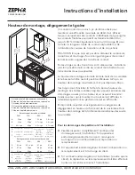 Предварительный просмотр 41 страницы Zephyr Anzio ZAN-E24DS Use, Care And Installation Manual