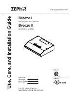 Preview for 1 page of Zephyr Breeze II Use, Care And Installation Manual