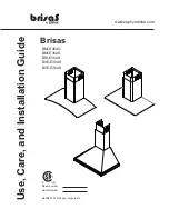 Zephyr Brisas BMI-E36AG Use, Care And Installation Manual предпросмотр