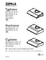 Zephyr Cyclone AK6500B Use, Care And Installation Manual preview