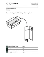 Zephyr Duct Cover Extension Z1C-00LA Installation Instructions Manual preview