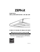Zephyr ES1-30AW Use, Care And Installation Manual preview