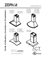 Предварительный просмотр 28 страницы Zephyr Essentials ZAN-E30CBS Use, Care And Installation Manual