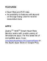 Предварительный просмотр 4 страницы Zephyr HxM Smart User Manual