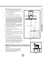 Предварительный просмотр 11 страницы Zephyr Luce ZLU-E30AS Use, Care And Installation Manual