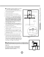 Предварительный просмотр 11 страницы Zephyr Luce ZLU-E30BS Use, Care And Installation Manual