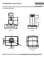 Предварительный просмотр 12 страницы Zephyr Milano Island ZML-E42CG Use, Care And Installation Manual