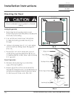 Предварительный просмотр 14 страницы Zephyr Milano Island ZML-E42CG Use, Care And Installation Manual