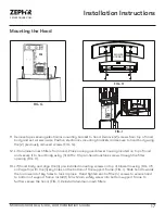 Предварительный просмотр 17 страницы Zephyr Milano Island ZML-E42CG Use, Care And Installation Manual