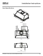 Предварительный просмотр 15 страницы Zephyr Monsoon I Use, Care And Installation Manual