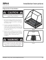 Предварительный просмотр 17 страницы Zephyr Monsoon I Use, Care And Installation Manual