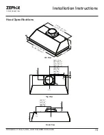 Preview for 15 page of Zephyr Monsoon II Use, Care And Installation Manual