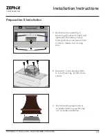 Preview for 19 page of Zephyr Monsoon II Use, Care And Installation Manual