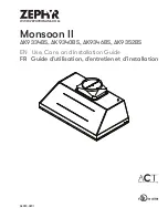 Preview for 37 page of Zephyr Monsoon II Use, Care And Installation Manual