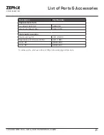 Preview for 21 page of Zephyr Monsoon Mini AK9128BS Use, Care And Installation Manual