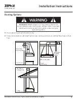 Предварительный просмотр 11 страницы Zephyr Monsoon Mini II Use, Care And Installation Manual