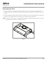 Предварительный просмотр 15 страницы Zephyr Monsoon Mini II Use, Care And Installation Manual