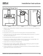 Предварительный просмотр 15 страницы Zephyr Okeanito COK-E36CBGX Use, Care And Installation Manual