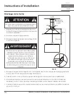 Предварительный просмотр 44 страницы Zephyr Ombra ZOM-E30BBS Use, Care And Installation Manual