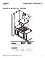 Preview for 9 page of Zephyr Ombra ZOM-E30BS Use, Care And Installation Manual