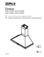 Preview for 31 page of Zephyr Ombra ZOM-E30BS Use, Care And Installation Manual