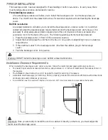 Preview for 9 page of Zephyr PRB15C01AG Use, Care And Installation Manual