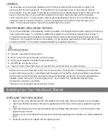 Preview for 10 page of Zephyr PRB15C01AG Use, Care And Installation Manual