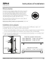 Preview for 47 page of Zephyr PRB15C01BG Use, Care And Installation Manual