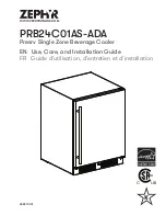 Zephyr PRB24C01AS-ADA Use, Care And Installation Manual preview