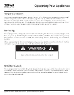 Preview for 23 page of Zephyr PRB24C01AS-ADA Use, Care And Installation Manual