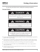 Preview for 5 page of Zephyr PRB24C01AS-OD Use, Care And Installation Manual