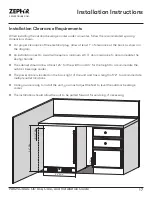 Preview for 17 page of Zephyr PRB24C01AS-OD Use, Care And Installation Manual