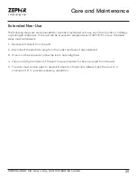 Preview for 29 page of Zephyr PRB24C01AS-OD Use, Care And Installation Manual