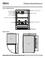 Preview for 15 page of Zephyr PRB24C01BG Use, Care And Installation Manual