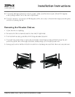 Preview for 19 page of Zephyr PRB24C01BG Use, Care And Installation Manual