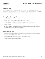 Preview for 27 page of Zephyr PRB24C01BG Use, Care And Installation Manual