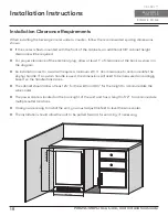 Preview for 18 page of Zephyr PRB24C01BPG Use, Care And Installation Manual