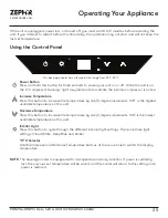 Preview for 25 page of Zephyr PRB24C01BPG Use, Care And Installation Manual