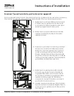 Preview for 55 page of Zephyr PRB24C01BPG Use, Care And Installation Manual