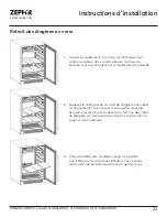 Preview for 57 page of Zephyr PRB24C01BPG Use, Care And Installation Manual