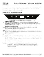 Preview for 59 page of Zephyr PRB24C01BPG Use, Care And Installation Manual