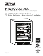 Preview for 31 page of Zephyr Presrv PRB24C01AG-ADA Use, Care And Installation Manual