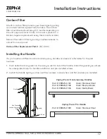 Preview for 17 page of Zephyr Presrv PRB24C01BBSG Use, Care And Installation Manual