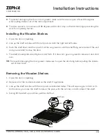 Preview for 19 page of Zephyr Presrv PRB24C01BBSG Use, Care And Installation Manual